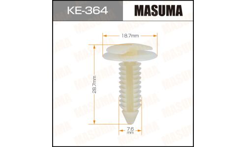 Клипса крепежная Masuma KE-364 (OEM 363137)