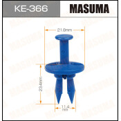 Клипса крепежная Masuma KE-366 (OEM 6503401, 6503819)