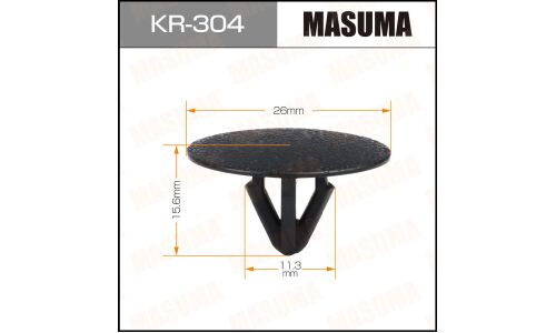 Клипса крепёжная шумоизоляции капота Masuma, для Hyundai, KIA, арт. KR-304