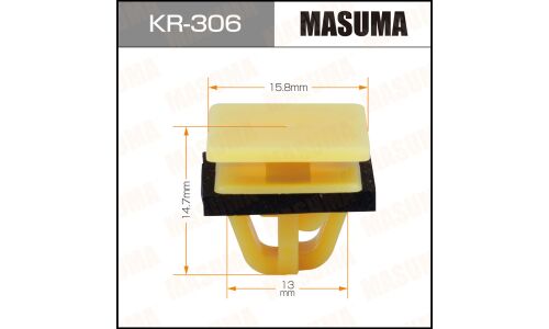 Клипса крепёжная накладок порога Masuma, для Hyundai, арт. KR-306