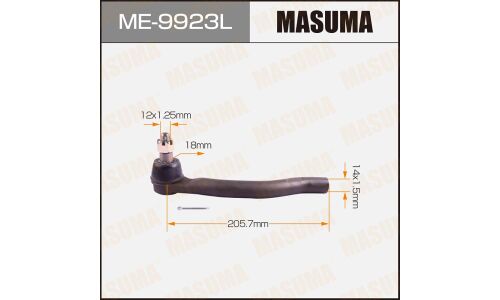 Наконечник рулевой тяги Masuma, левый, арт. ME-9923L