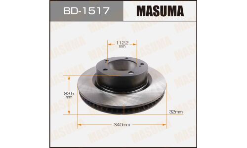 Тормозной диск Masuma передний, арт. BD-1517
