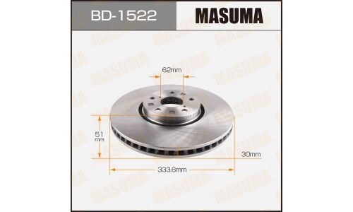 Тормозной диск Masuma передний, арт. BD-1522