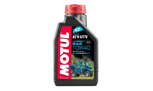 Масло для квадроциклов MOTUL ATV UTV 4T 10w40 минеральное, API SL, JASO MA1, 4-тактное, 1л, арт. 105878