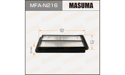 Фильтр воздушный Masuma A-2023V, с масляной пропиткой, арт. MFA-N216