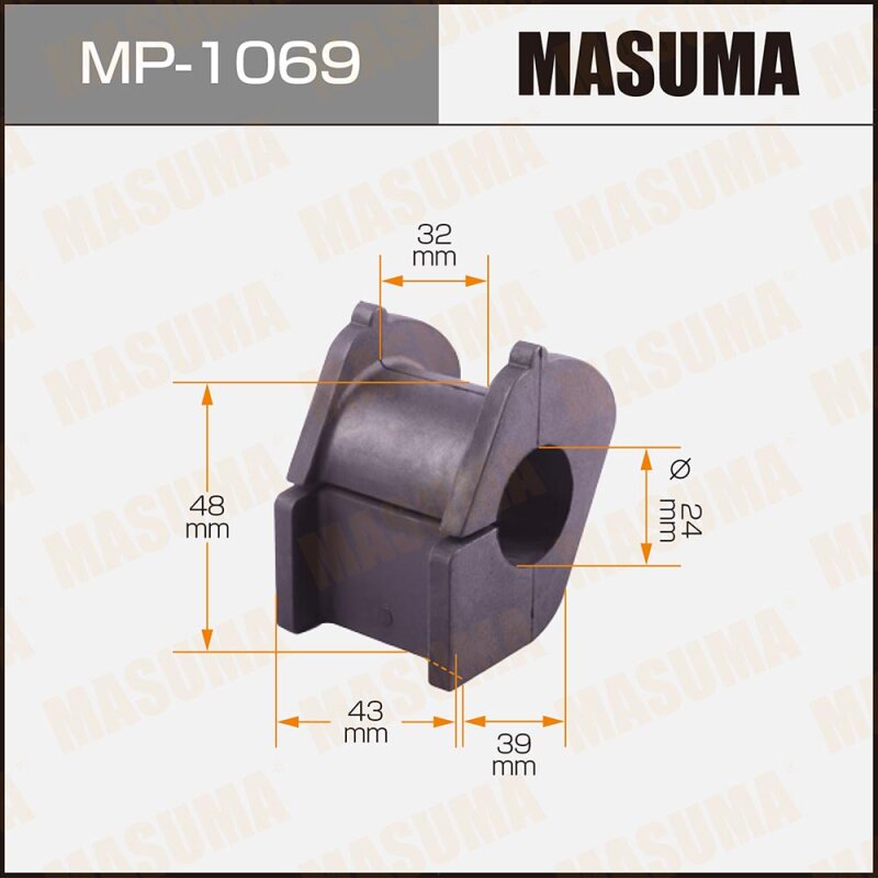 

Втулка стабилизатора MASUMA /front/ VITZ RACTIS KSP90, NCP90, SCP90