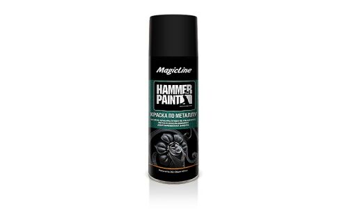 Краска аэрозольная MagicLine Hammer Paint молотковая, для металлических поверхностей, черная, 265г, арт. ML4000