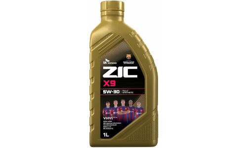 Масло моторное ZIC X9 5w30, синтетическое, API SL, ACEA A3/B3/B4, универсальное, 1л, арт. 132614