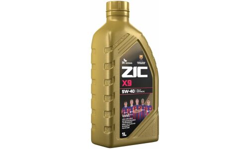Масло моторное ZIC X9 5w40, синтетическое, API SP, ACEA A3/B3/B4, универсальное, 1л, арт. 132000/132613