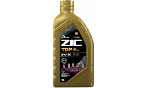 Масло моторное ZIC TOP LS 5w30, синтетическое, API SN, ACEA C3, универсальное, 1л, арт. 132612