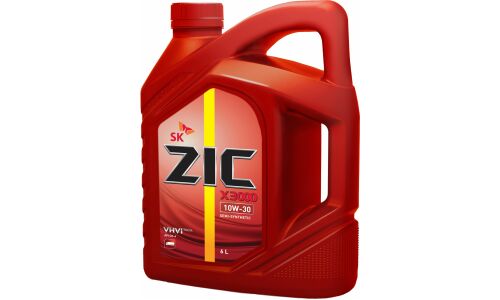 Масло моторное ZIC X3000 10w30, полусинтетическое, API CH-4, для дизельного двигателя, 6л, арт. 172600