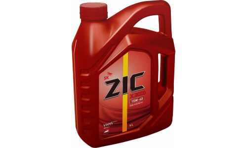 Масло моторное ZIC X3000 15w40, полусинтетическое, API CH-4, для дизельного двигателя, 4л, арт. 162601