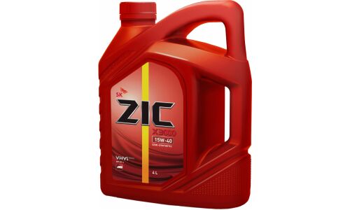 Масло моторное ZIC X3000 15w40, полусинтетическое, API CH-4, для дизельного двигателя, 4л, арт. 162601