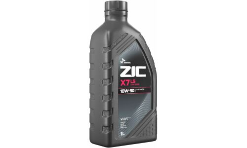 Масло моторное ZIC X7 LS 10w30, синтетическое, API SN, ACEA C3, универсальное, 1л, арт. 132649