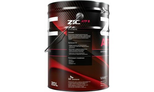 Масло трансмиссионное ZIC ATF 2, синтетическое, GM Dexron II, для АКПП и ГУР, 20л, арт. 192623