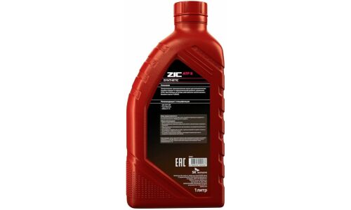 Масло трансмиссионное ZIC ATF 3, синтетическое, GM Dexron III, для АКПП и ГУР, 1л, арт. 132632