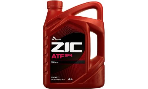 Масло трансмиссионное ZIC ATF SP 4, синтетическое, для АКПП, 4л, арт. 162646