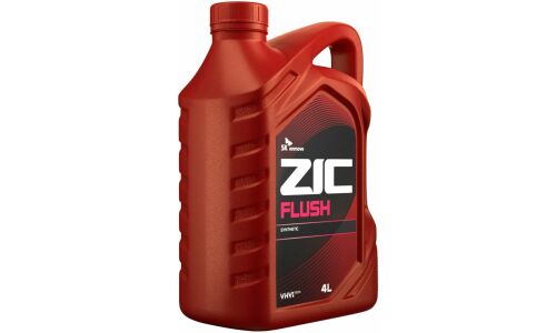 Масло промывочное ZIC Flush, синтетическое, для бензиновых и дизельных двигателей, канистра 4л, арт. 162659