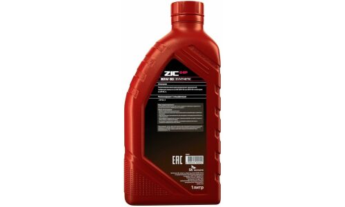 Масло трансмиссионное ZIC G-EP 80w90, синтетическое, API GL-4, для МКПП, 1л, арт. 132625