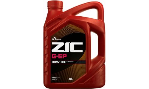Масло трансмиссионное ZIC G-EP 80w90, синтетическое, API GL-4, для МКПП, 4л, арт. 162625