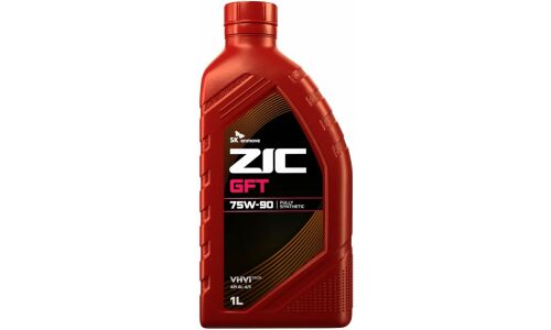 Масло трансмиссионное ZIC GFT 75w90, синтетическое, API GL-4/GL-5/MT-1, для МКПП и мостов, 1л, арт. 132629