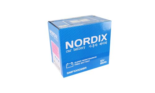 Аккумулятор Nordix 100D26R, 95Ач, CCA 730А, необслуживаемый