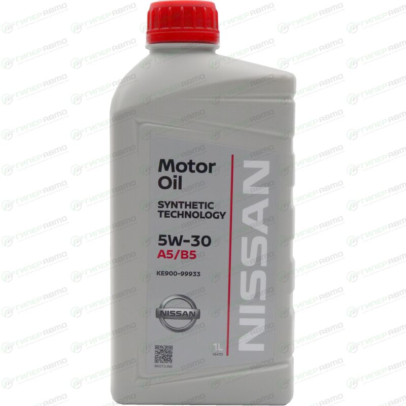 Масло моторное Nissan 5w30 синтетическое, API SL/CF, ACEA A5/B5 .