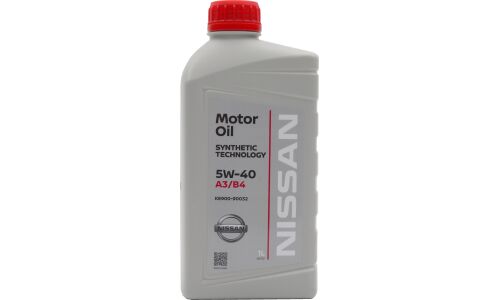 Масло моторное Nissan 5w40 синтетическое, API SN/CF, ACEA A3/B4, универсальное, 1л, арт. KE900-90032