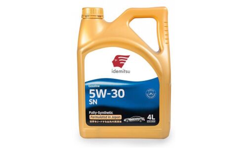 Масло моторное Idemitsu Fully Synthetic 5w30, синтетическое, API SN, для бензинового двигателя, 4л, арт. 30011328-746