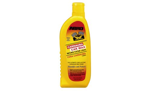 Полироль кузова ABRO Carnauba Car Wax Super Gold Liquid, с воском карнауба, для защиты и блеска, бутылка 473мл, арт. LW-811