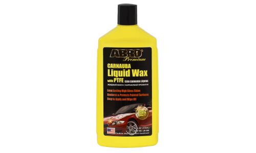 Полироль кузова ABRO Premium Carnauba Liquid Wax, с воском карнауба, восстанавливает и защищает лакокрасочное покрытие, бутылка 473мл, арт. LW-900