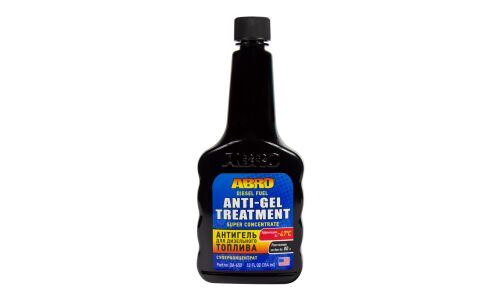 Антигель ABRO Diesel Fuel Anti-Gel Treatment, присадка в дизельное топливо, удалитель влаги, бутылка 354мл, арт. DA-650