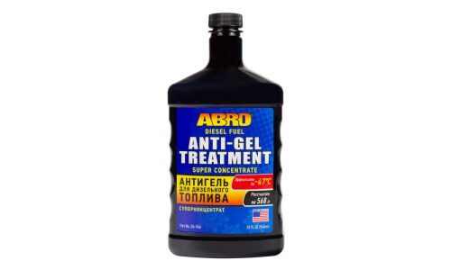 Антигель ABRO Diesel Fuel Anti-Gel Treatment, присадка в дизельное топливо, удалитель влаги, бутылка 946мл, арт. DA-946