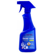 Очиститель кузова и салона ABRO Grand Foam 2000, универсальный, от пятен жира, технических загрязнений, остатков скотча и следов маркера, бутылка с триггером 473мл, арт. ASC-016