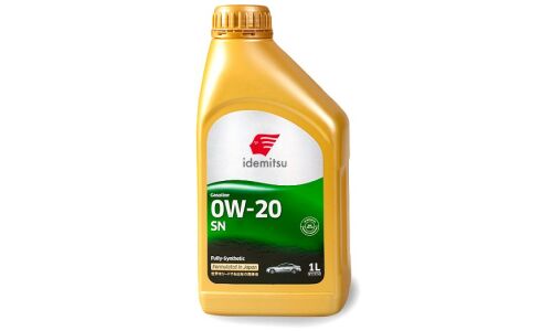 Масло моторное Idemitsu F-S 0w20, синтетическое, API SN, для бензинового двигателя, 1л, арт. 30011325-724