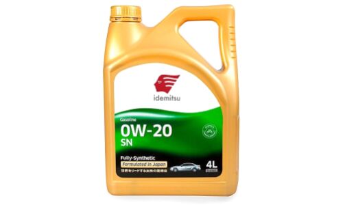 Масло моторное Idemitsu F-S 0w20, синтетическое, API SN, для бензинового двигателя, 4л, арт. 30011325-746