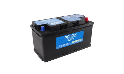 Аккумулятор Nordix LN5/L5(H8) L, 95Ач, CCA 850А, необслуживаемый, технология AGM (Китай)