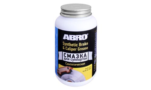 Смазка пластичная ABRO Synthetic Brake & Caliper Grease, для суппортов, синтетическая, банка 227г, арт. BG-200-R