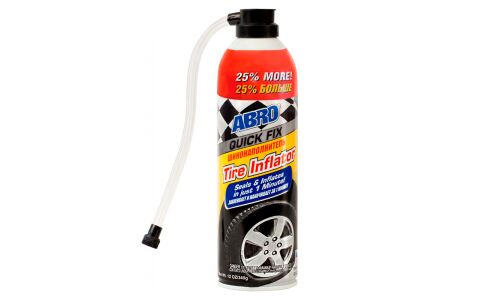 Аварийный герметик для колёс ABRO Quick Fix Tire Inflator, со шлангом, аэрозоль 425г, арт. QF-35