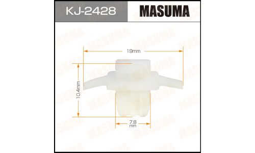 Клипса крепёжная молдинга крыла Masuma, для Honda, арт. KJ-2428