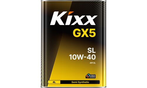 Масло моторное Kixx GX5 10w40, полусинтетическое, API SL, для бензинового двигателя, 4л, арт. L531644TE1