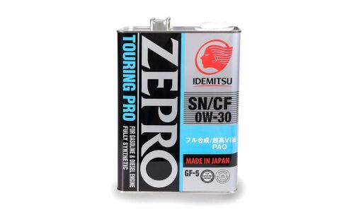 Масло моторное IDEMITSU Zepro Touring Pro 0w30 синтетическое, SN/CF/GF-5, для бензинового двигателя, 4л