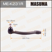Наконечник рулевой тяги Masuma, для Hyundai i30, KIA Ceed, арт. ME-K231R