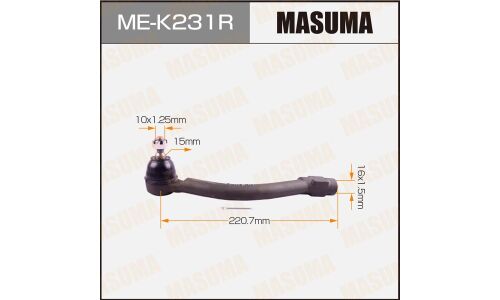 Наконечник рулевой тяги Masuma, для Hyundai i30, KIA Ceed, арт. ME-K231R