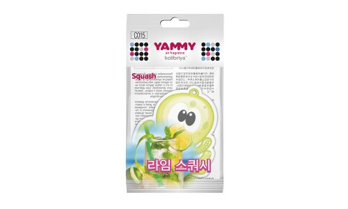 Ароматизатор подвесной Yammy «Осьминог» Squash (Свежесть), картон с пропиткой, арт. C015