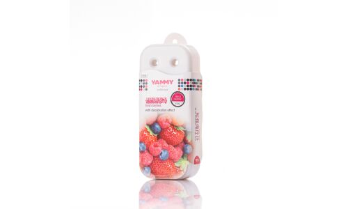 Ароматизатор под сиденье Yammy Fresh Berries (Свежие ягоды), гелевый, плоский футляр, арт. P014
