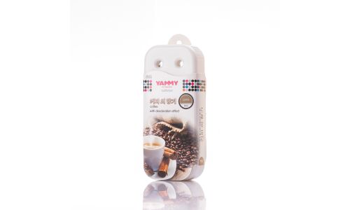 Ароматизатор под сиденье Yammy Cappuccino (Капучино), гелевый, плоский футляр, арт. P015