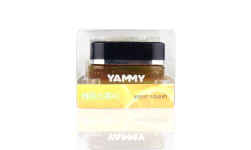 Ароматизатор на торпедо Yammy Lemon Squash (Лимонная свежесть), гелевый, флакон, арт. G011