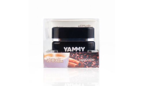Ароматизатор на торпедо Yammy Cappuccino (Капучино), гелевый, флакон, арт. G015