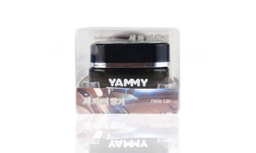 Ароматизатор на торпедо Yammy New Car (Новая машина), гелевый, флакон, арт. G016